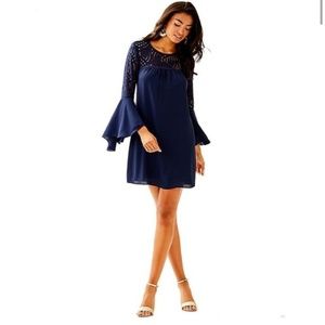 Lilly Pulitzer Amenna Dress  True Navy Size 6 NWT